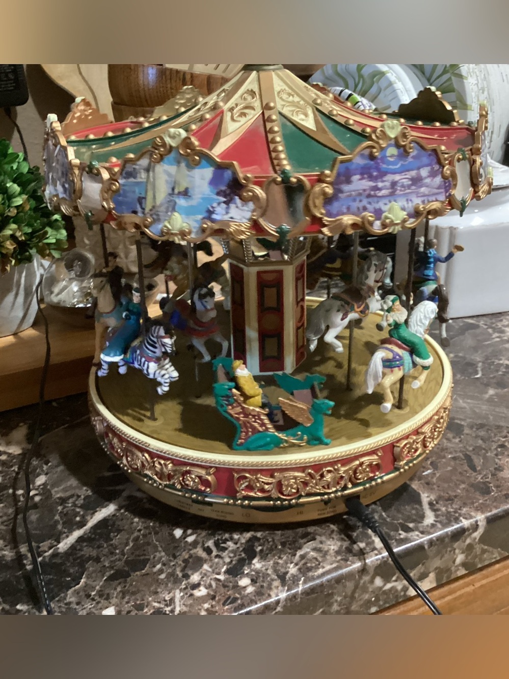 Vintage Mr.Christmas merry go round.
